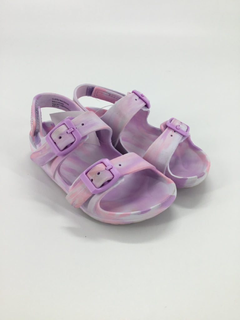 Cat & Jack Child Size 10 Purple Sandals/Flip Flops