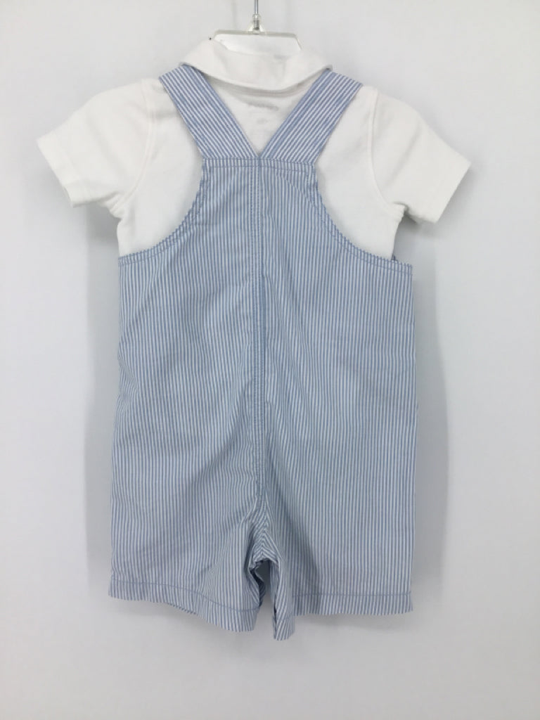 Just One You Made by Carters Child Size 12 Months Blue tractors Outfit - boys
