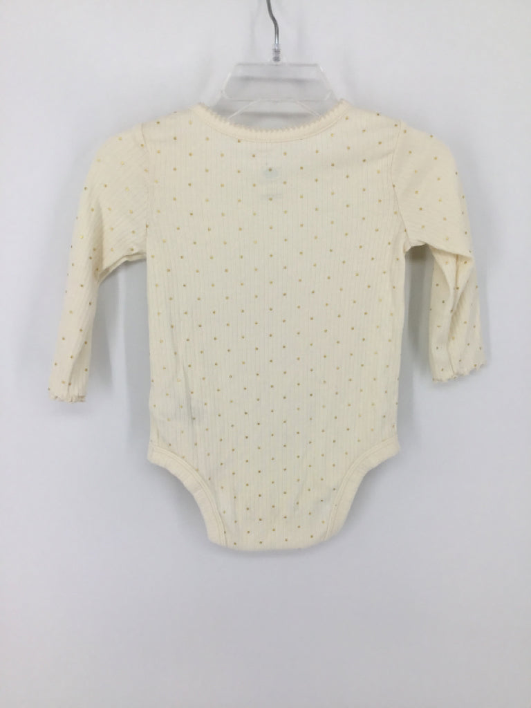 cloud island Child Size 6-9 Months Cream Onesie