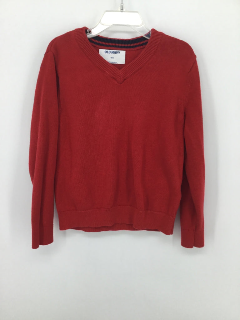 Old Navy Child Size 5 Red Solid Sweater - boys