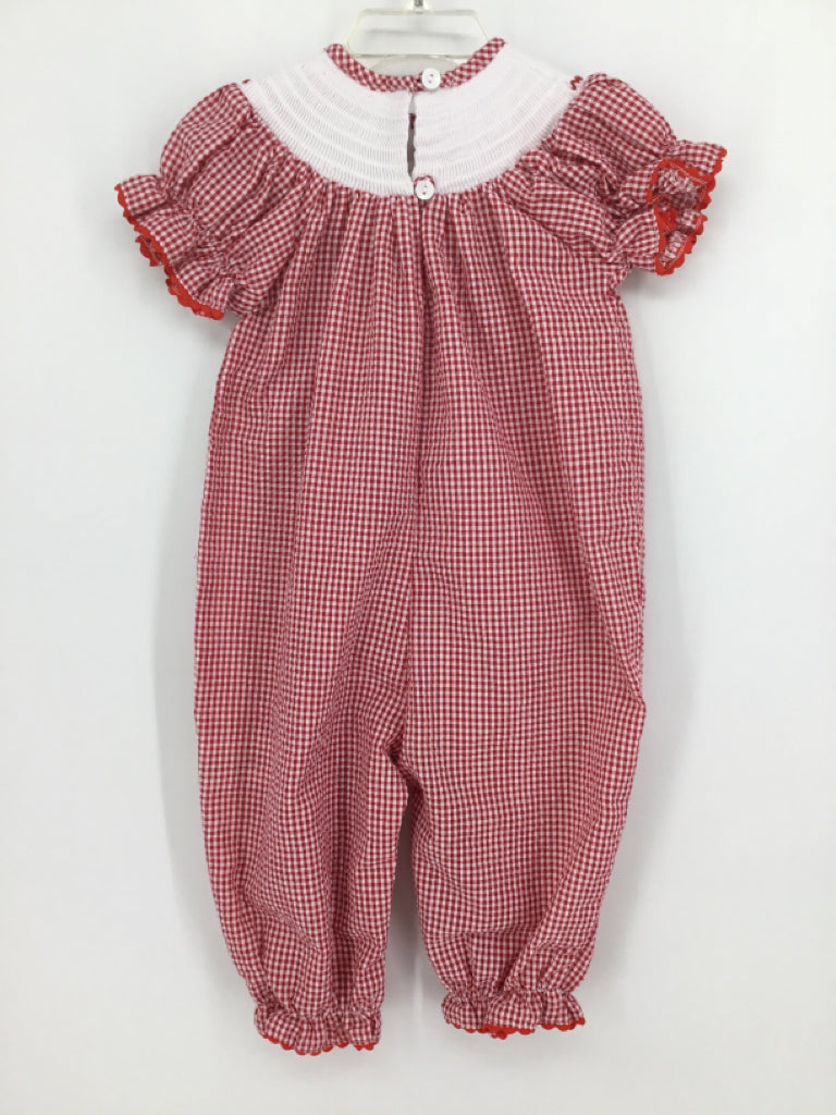 Lil Cactus Child Size 12-18 Months Red Christmas Outfit