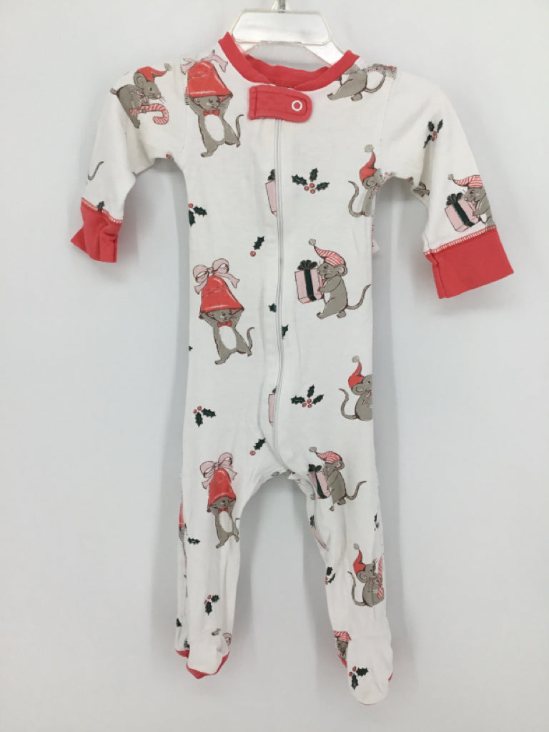 The Beaufort Bonnet Co Child Size 6-12 Months Coral Christmas Sleeper