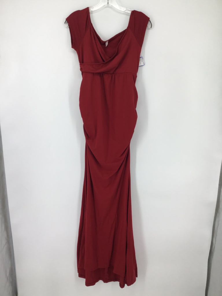 Pink Blush Size S Cotton Blend Dress - Maternity