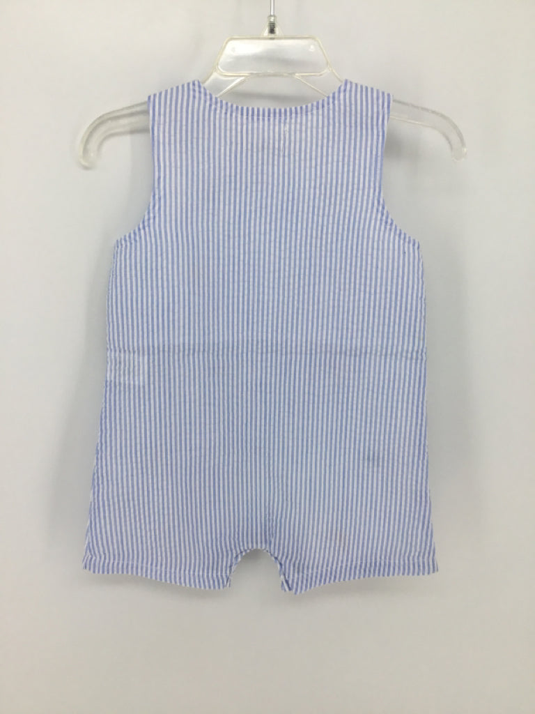 Mudpie Child Size 6-9 Months Blue Easter Outfit