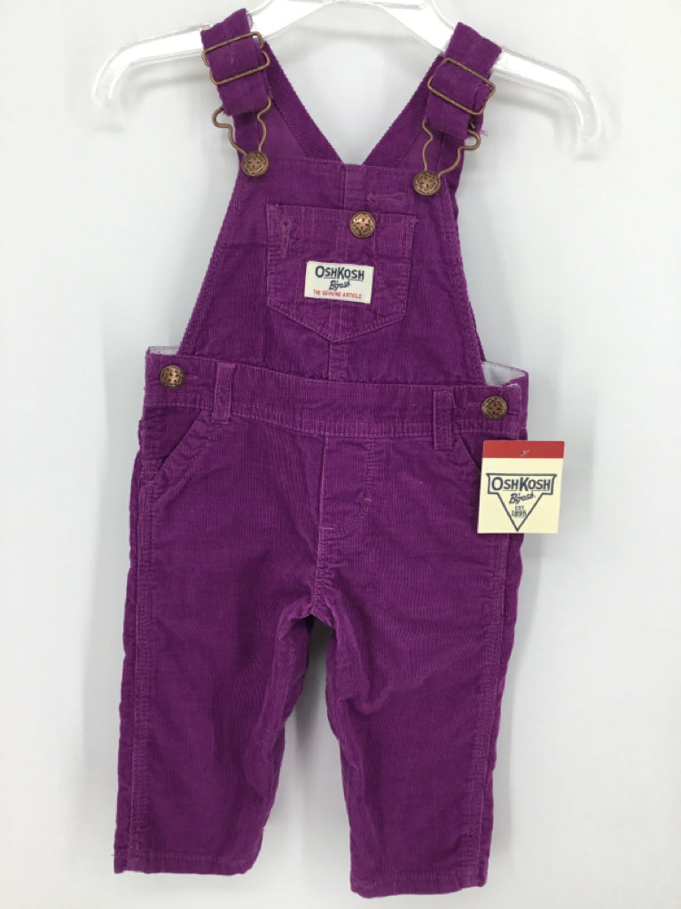 OshKosh B'gosh Child Size 6 Months Purple Overalls - girls