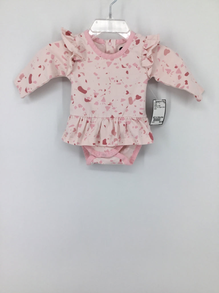 Monica + Andy Child Size 0-3 Months Pink Onesie