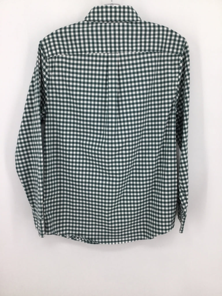 vineyard vines Child Size 8 Green Gingham Shirt - boys