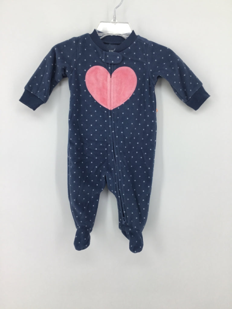 Carter's Child Size 3 Months Blue Sleepers