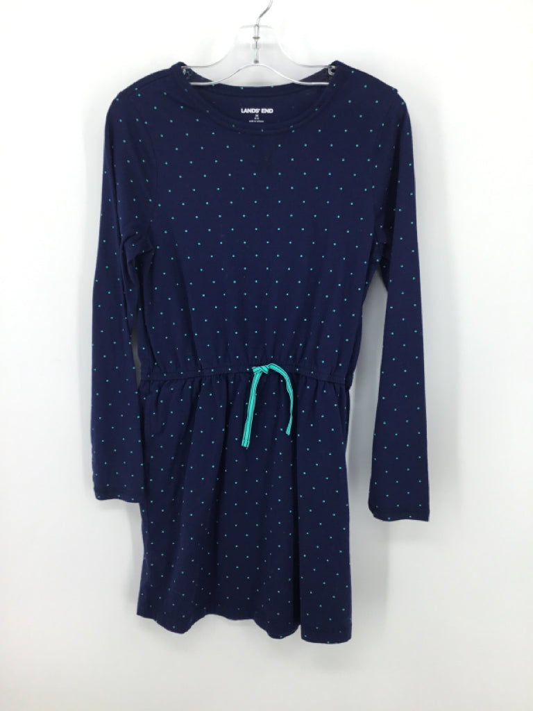 Lands' End Child Size 10 Navy Dress - girls