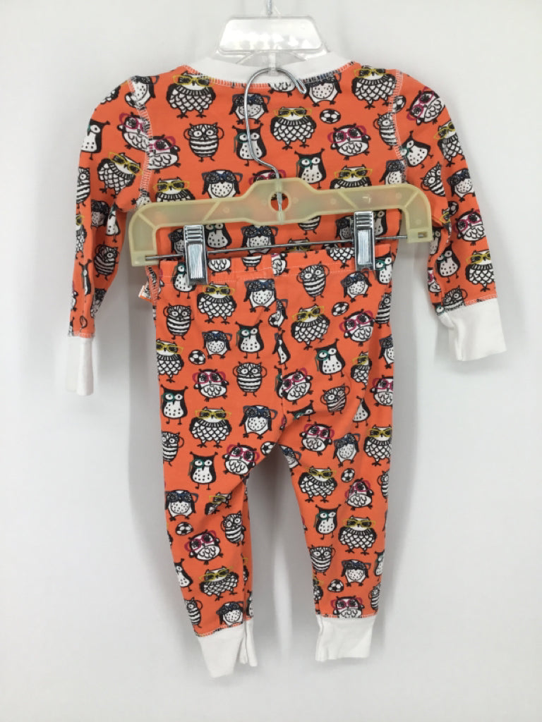 Roller Rabbit Child Size 12-18 Months Orange Owl Pajamas - boys