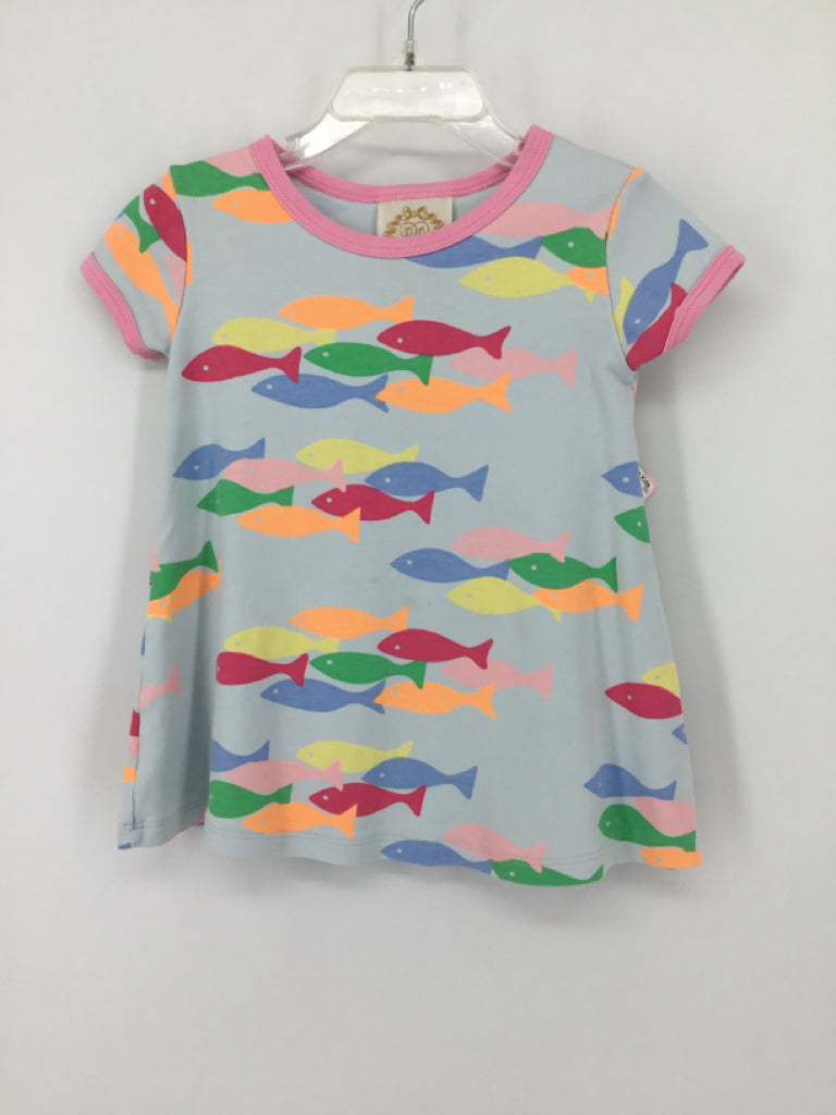 The Beaufort Bonnet Co Child Size 2 Blue Dress - girls
