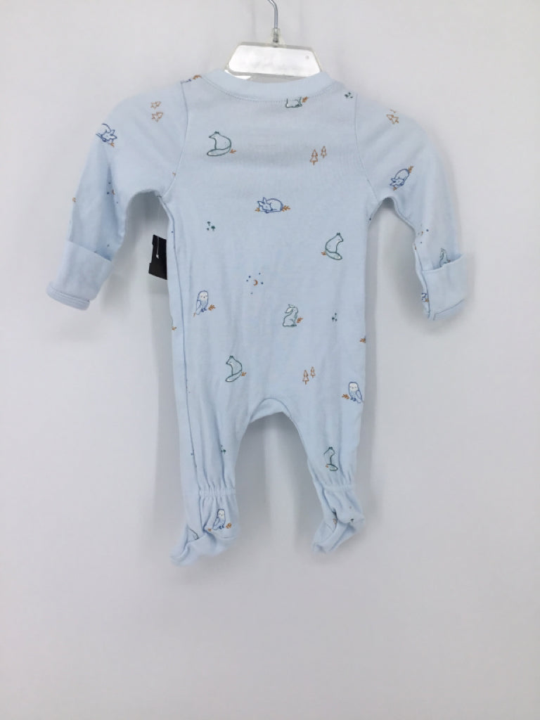 cloud island Child Size Newborn Blue Sleepers