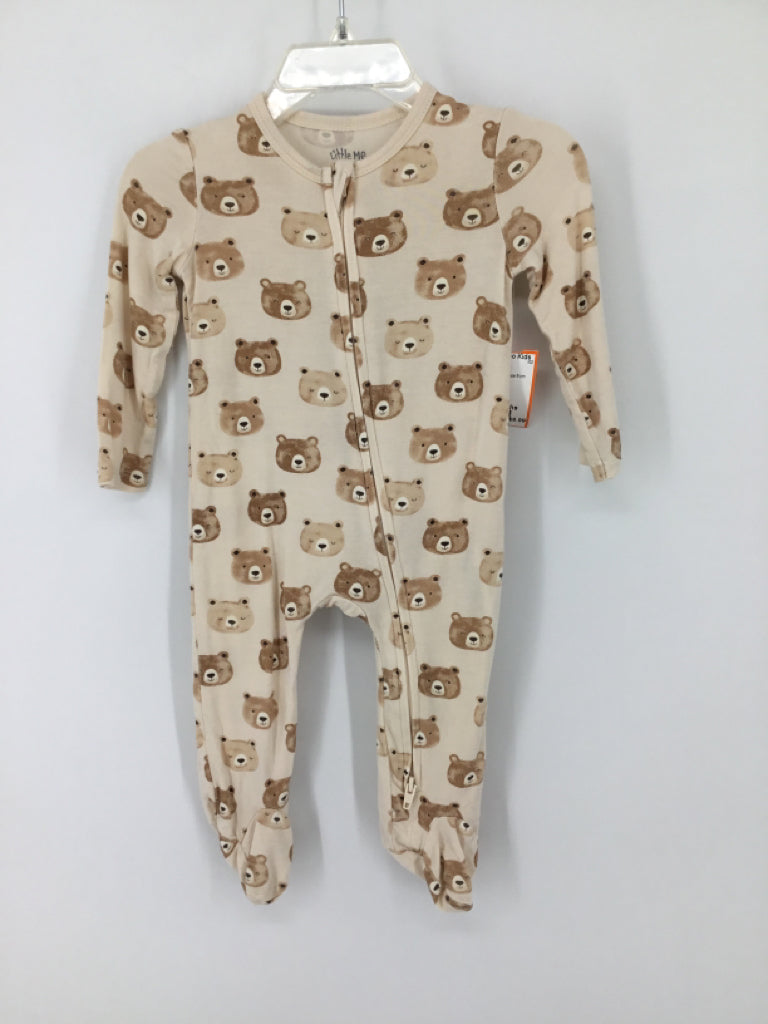 Little Me Child Size 6 Months Tan Sleepers