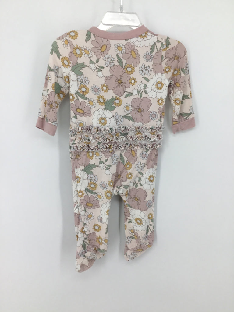 Milkberry Child Size 3-6 Months Pink Sleepers
