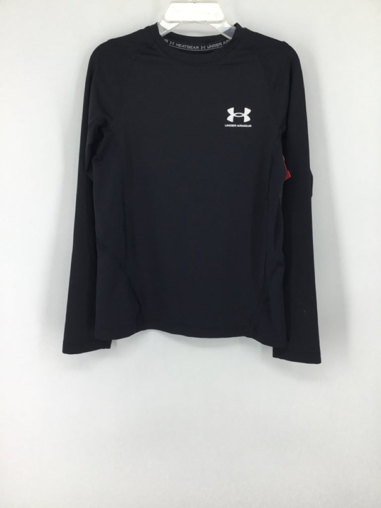 Under Armour Child Size 8 Black Solid Shirt - boys