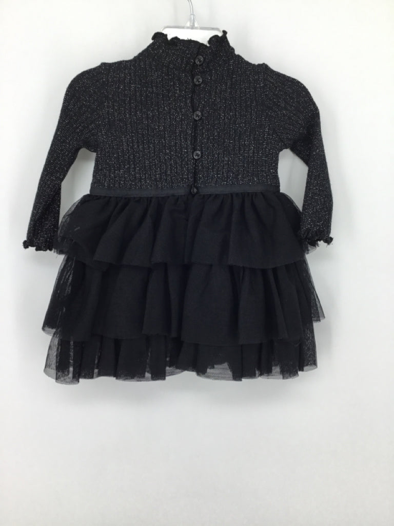 Janie and Jack Child Size 6-12 Months Black Dress - girls