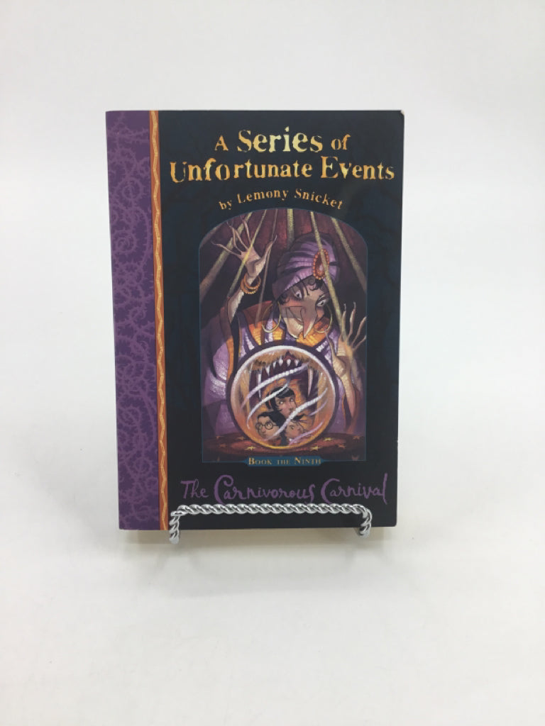 A Series of Unfortunate Events Book 9 The Carnivorous Carnival Paperback Book