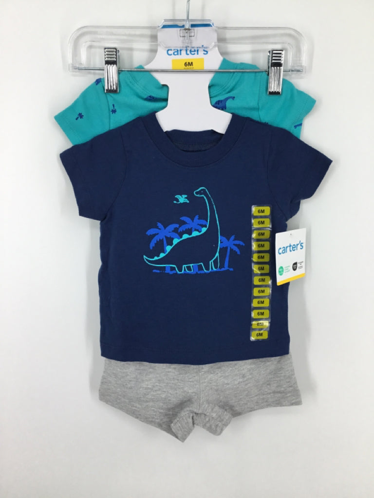 Carter's Child Size 6 Months Blue Diamond Outfit - boys