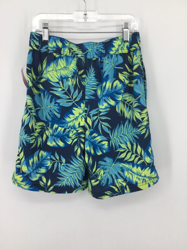 B4 All Child Size 8 Blue Tropical Swimwear - boys