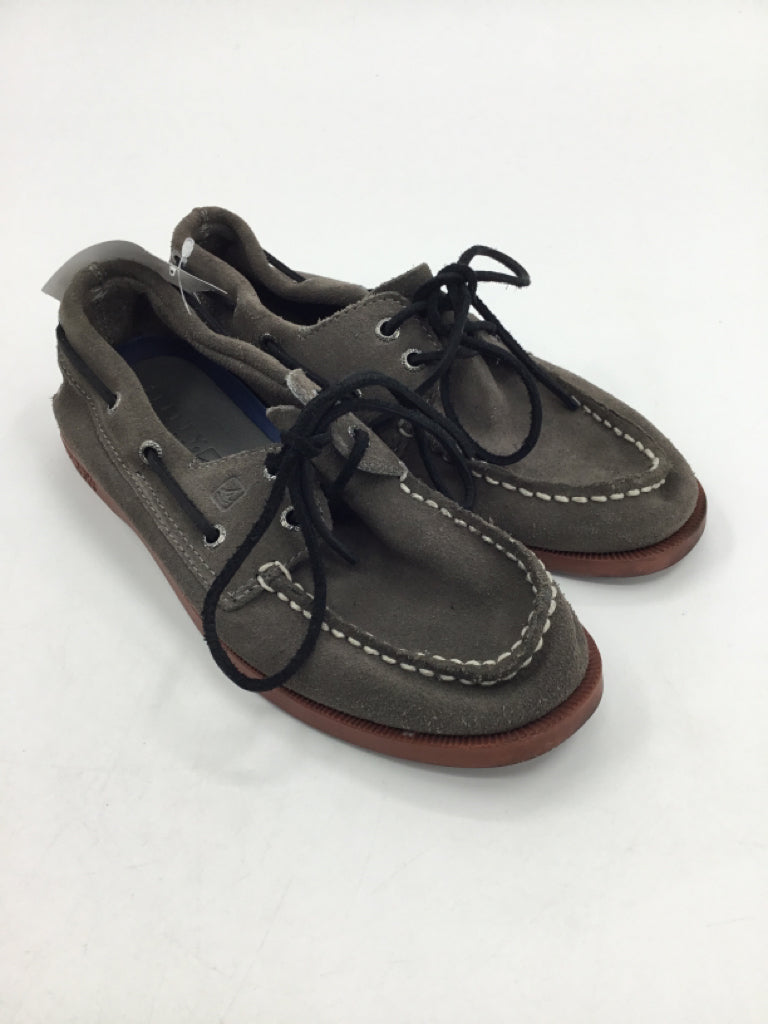 Sperry Child Size 3.5 Youth Brown Sneakers