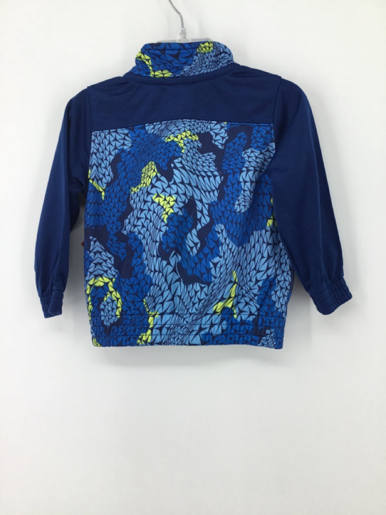 Nike Child Size 18 Months Blue Print Jacket - boys