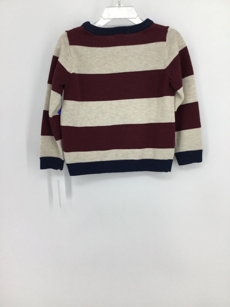 Edgehill Collection Child Size 2 Burgundy Stripe Sweater - boys