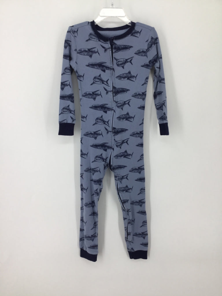 Old Navy Child Size 5 Blue Sharks Pajamas - boys