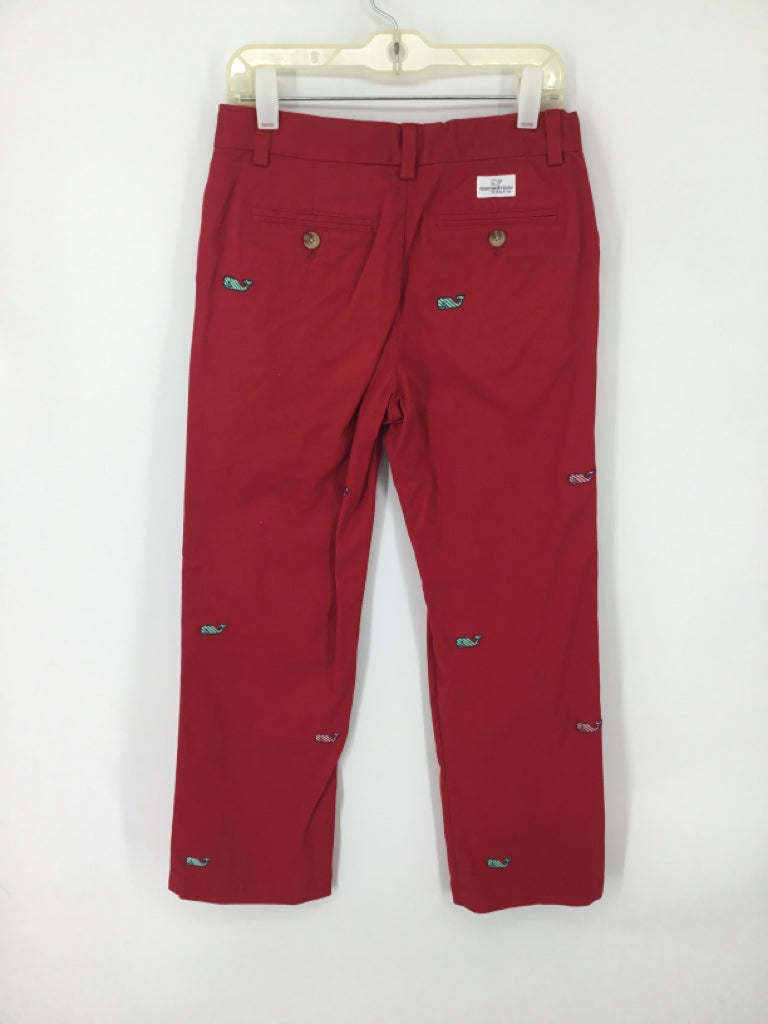 vineyard vines Child Size 10 Red Christmas Pants
