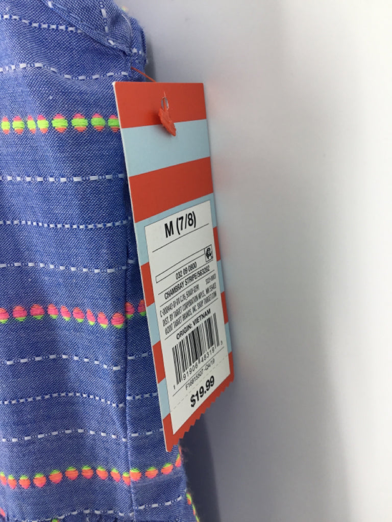 Cat & Jack Child Size 7 Blue Dress - girls