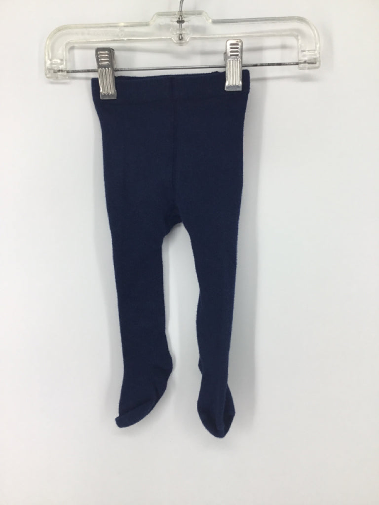 Child of Mine Child Size 6-9 Months Navy Tights - girls