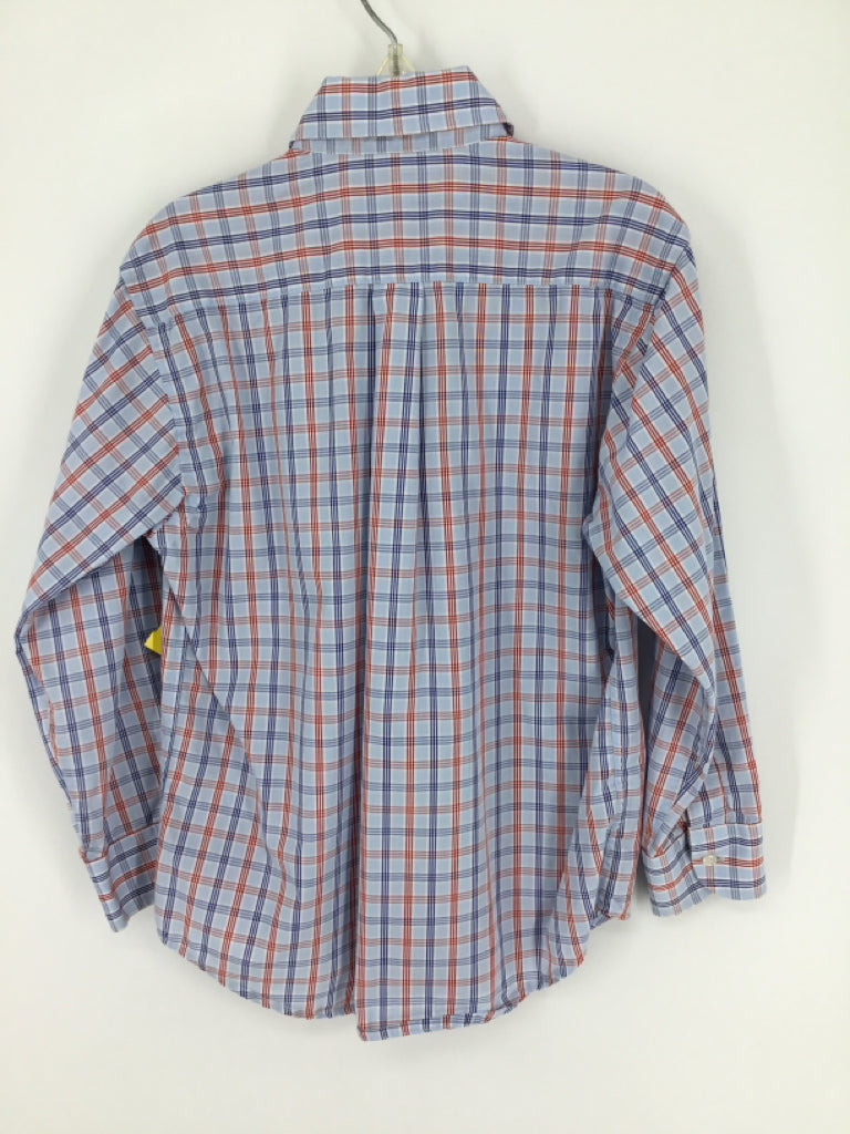 Papo d' Anjo Child Size 6 Blue Checkered Shirt - boys