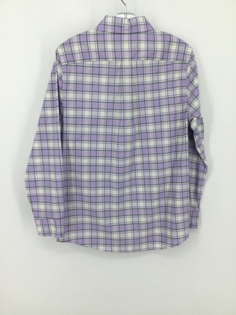 vineyard vines Child Size 8 Purple Plaid Shirt - boys