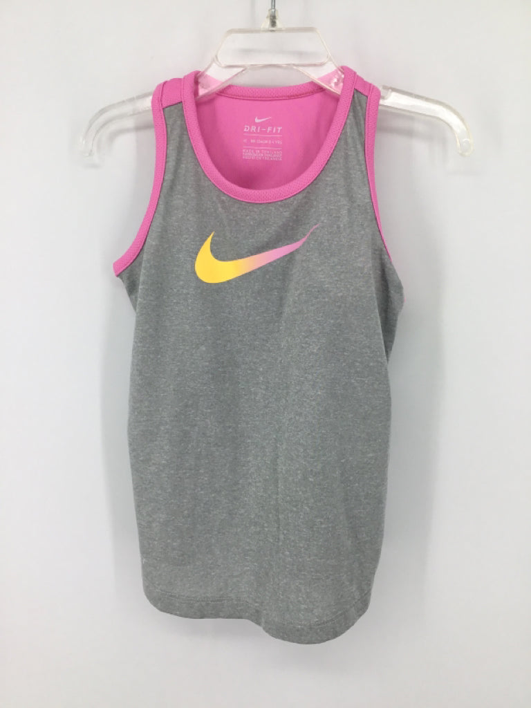 Nike Child Size 4 Gray Tank top - girls