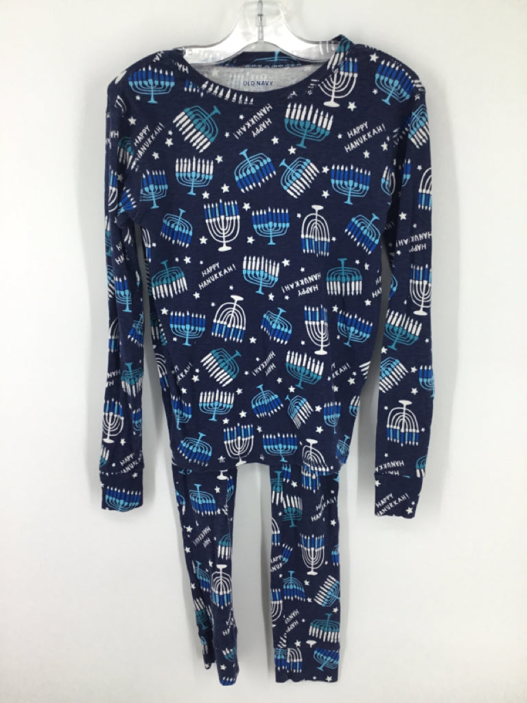 Old Navy Child Size 12 Blue Hanukkah Pajamas