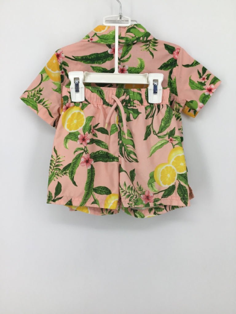 Old Navy Child Size 2 Pink Tropical Swimwear - boys
