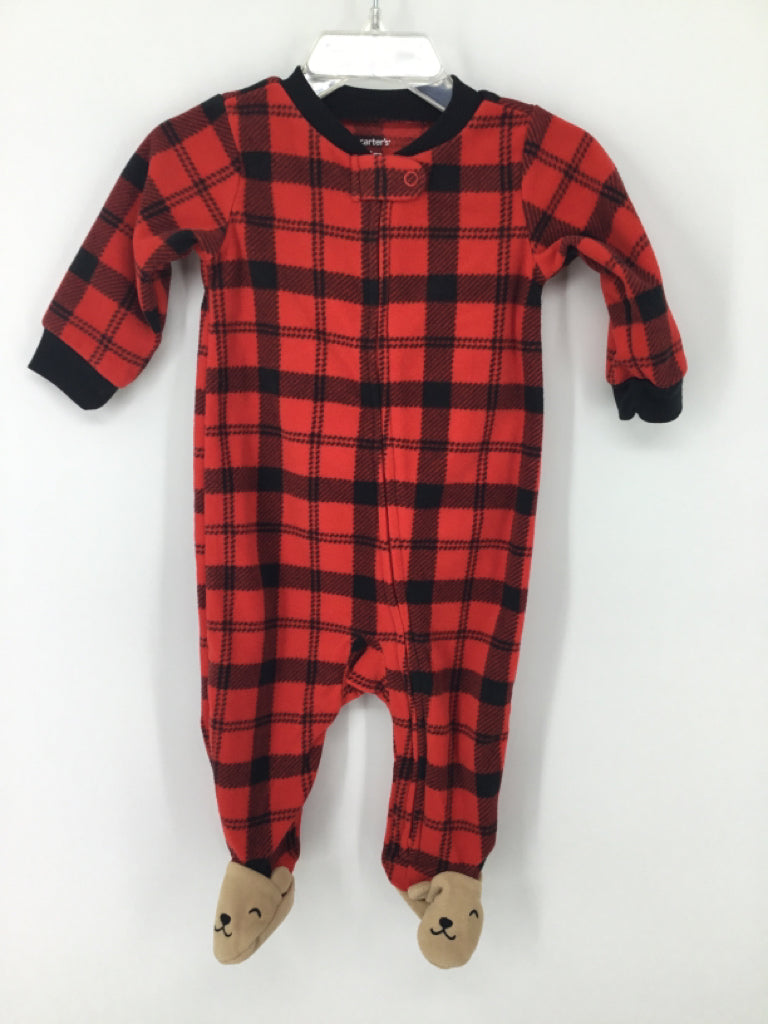 Carter's Child Size 6 Months Red Sleepers