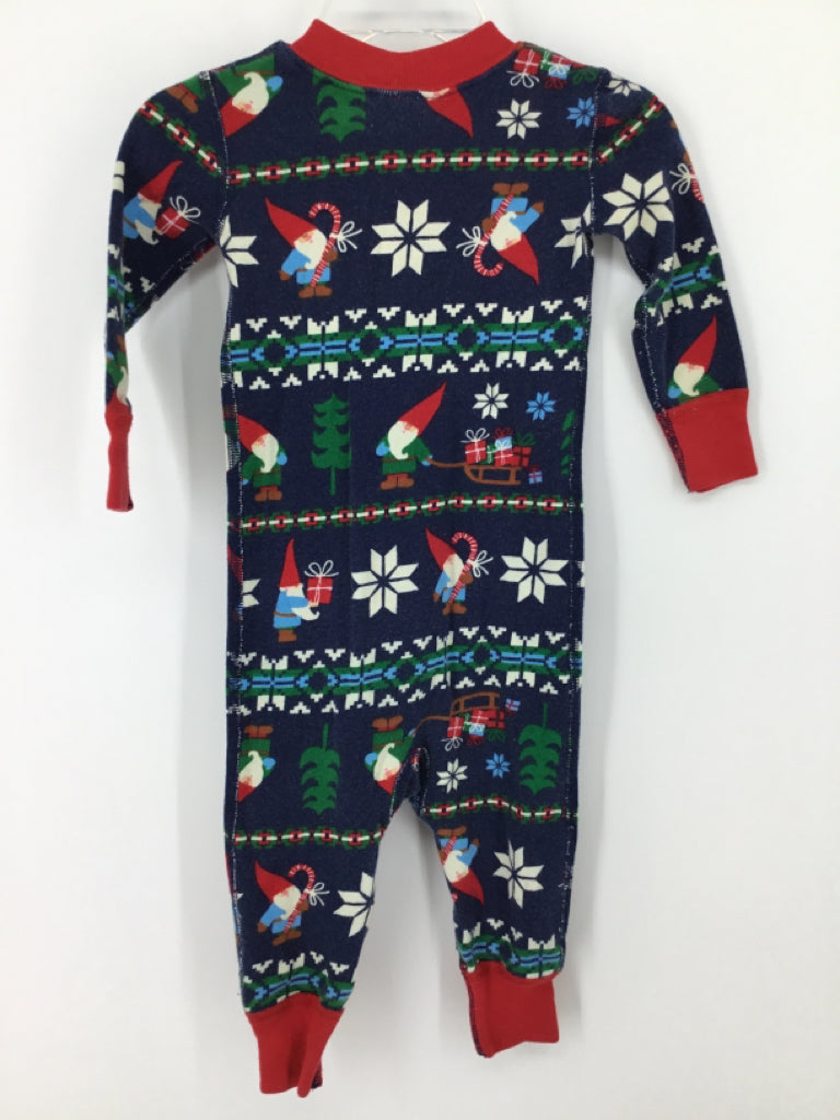 Hanna Andersson Child Size 12-18 Months Navy Christmas Pajamas