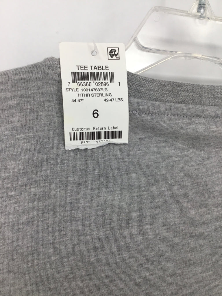 Epic Threads Child Size 6 Gray Solid T-shirt - boys