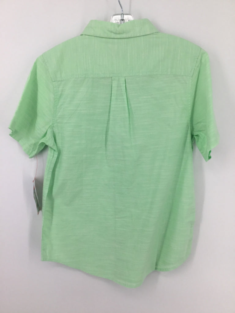 Cat & Jack Child Size 10 Green Solid Shirt - boys