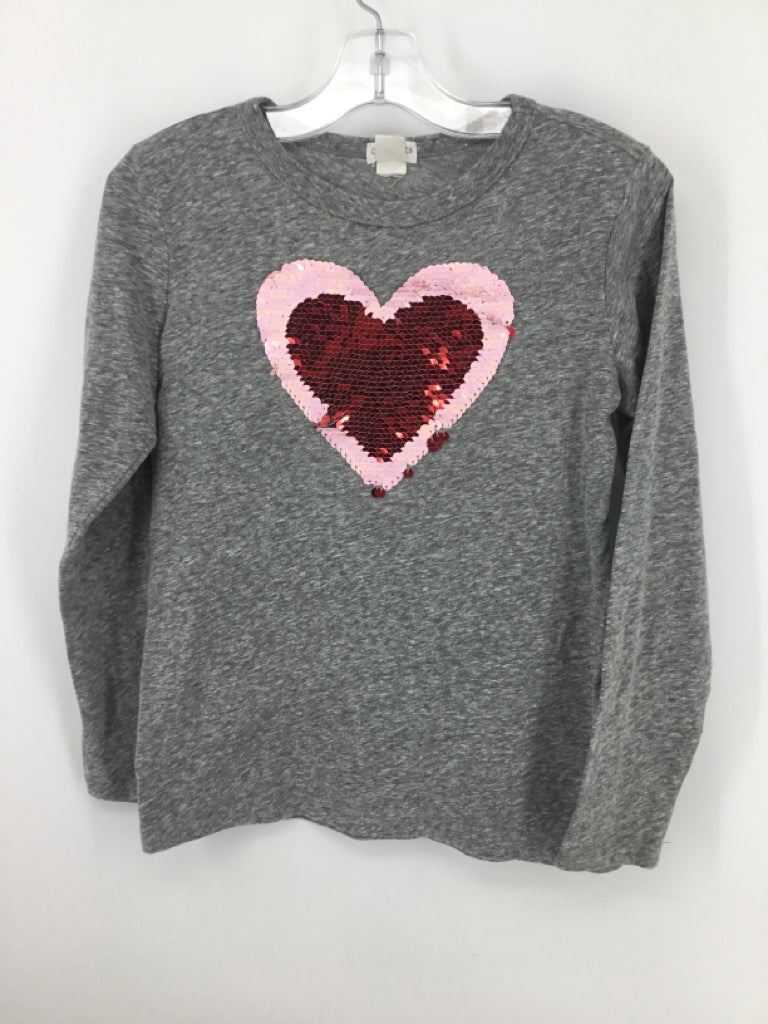 Crewcuts Child Size 8 Gray Valentine's Day T-Shirt