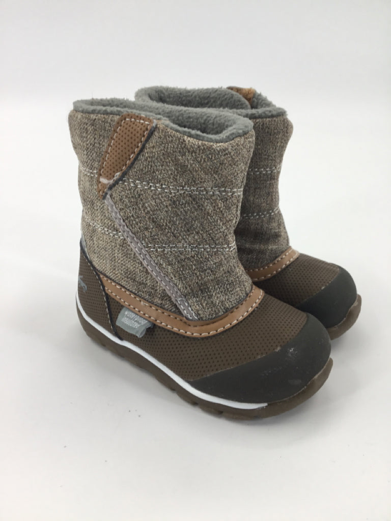 See Kai Run Child Size 6 Toddler Brown Rain/Snow Boots