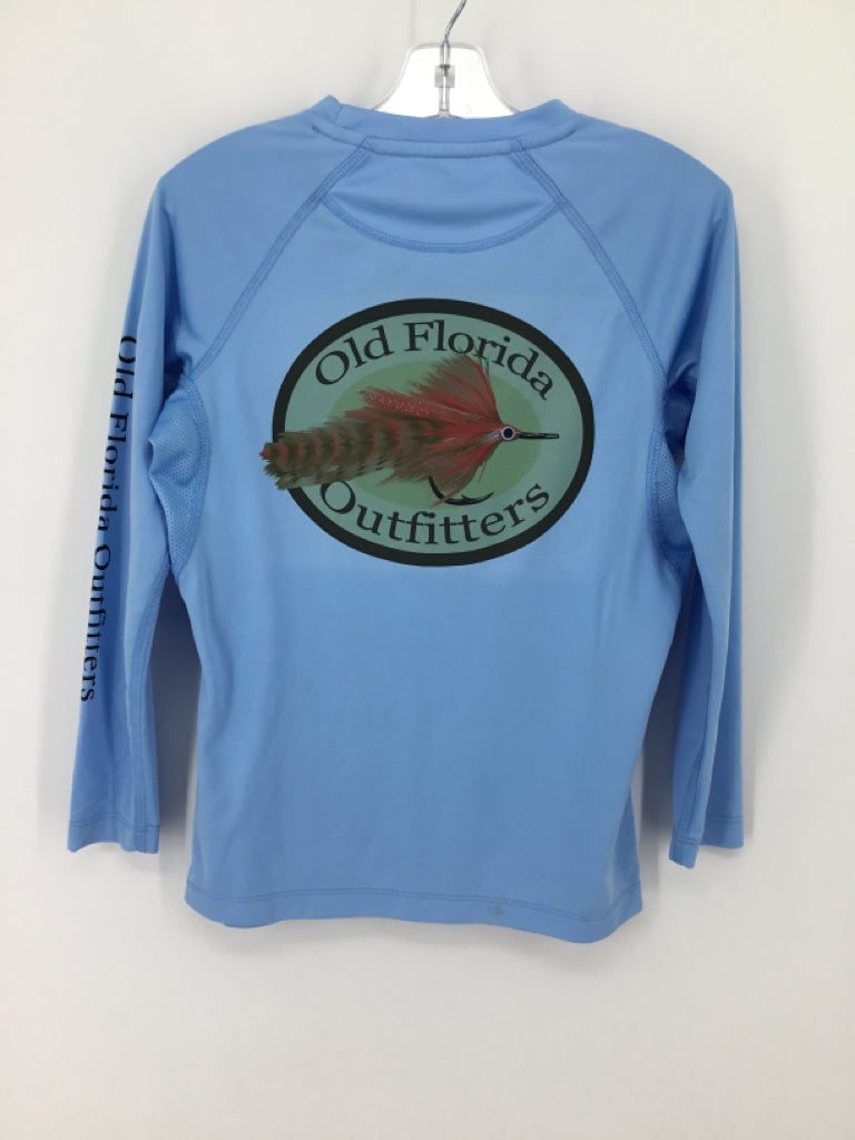 Blue Fin Child Size 10 Blue screen printed Shirt - boys