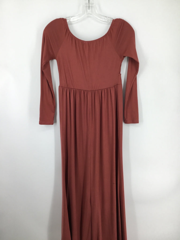 Pink Blush Size S Cotton Blend Dress - Maternity