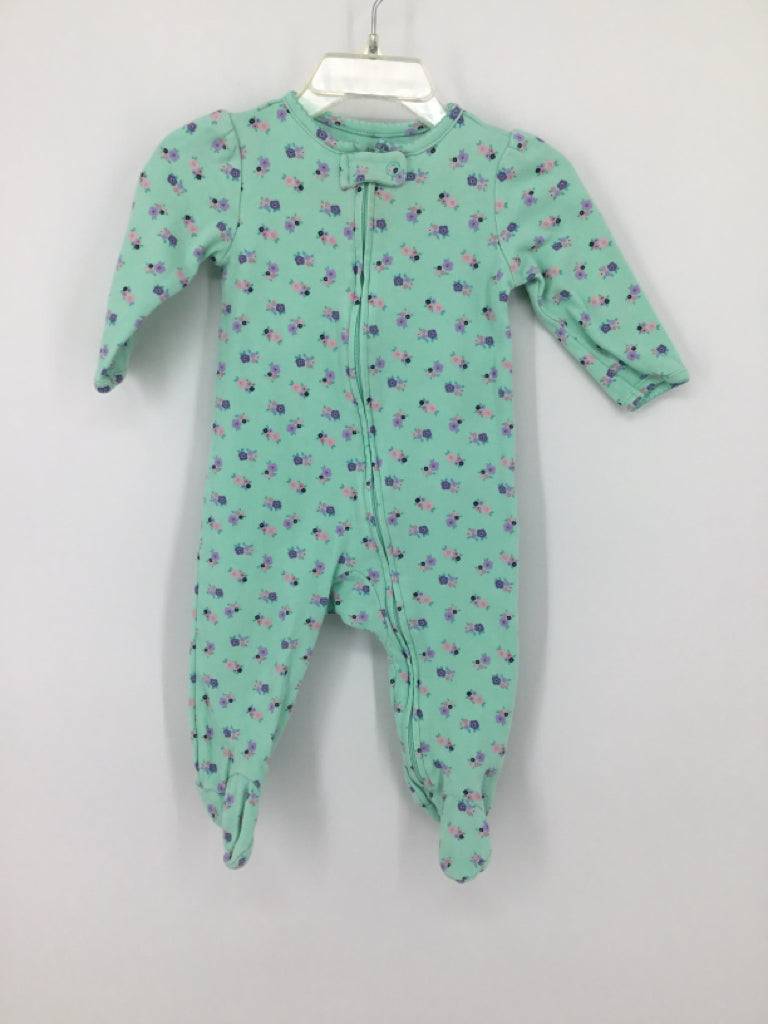 Simple Joys made by Carters Child Size 3-6 Months Green Sleepers
