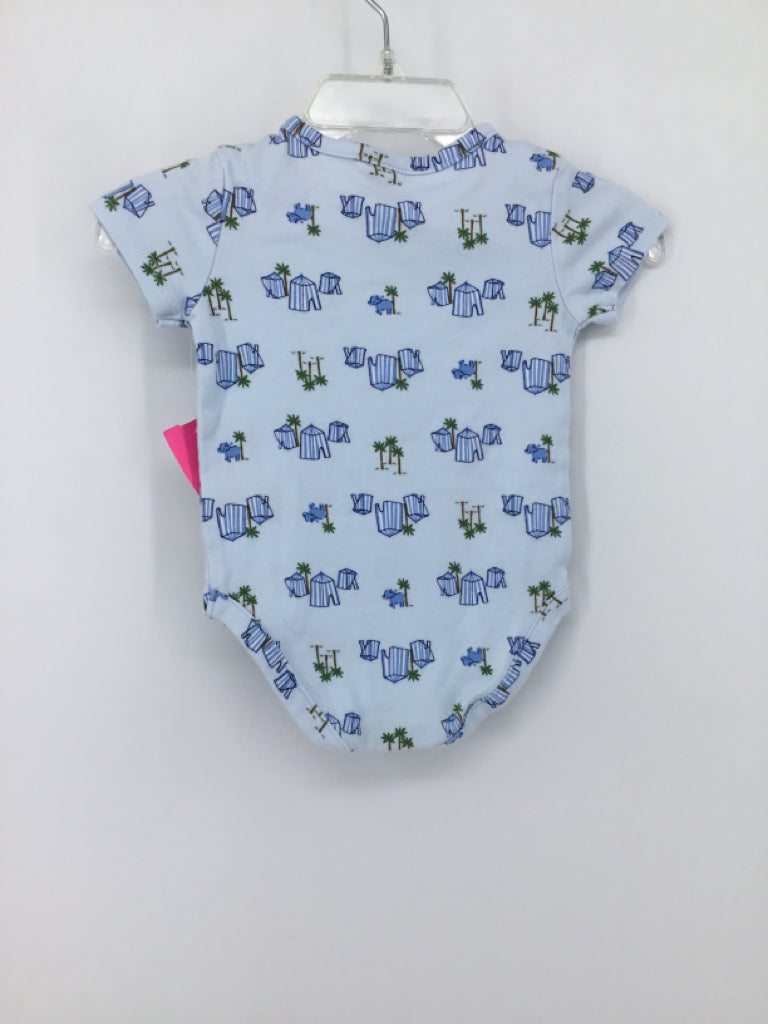 Janie and Jack Child Size 0-3 Months Blue Onesie