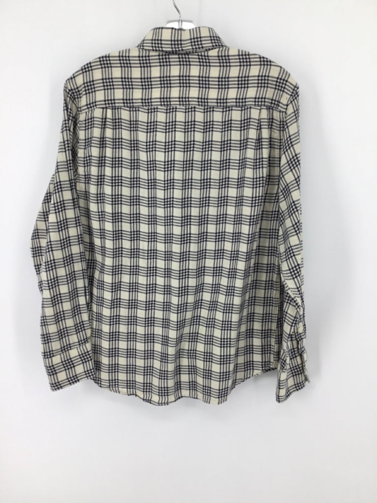 Crewcuts Child Size 12 Navy Plaid Shirt - boys