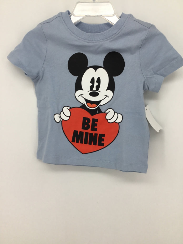 Old Navy/Disney Child Size 12-18 Months Blue Valentine's Day T-Shirt