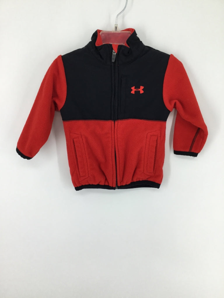 Under Armour Child Size 12 Months Red Solid Jacket boys