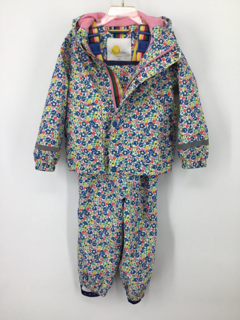 Mini Boden Child Size 3 Multi-Color Raincoat - girls