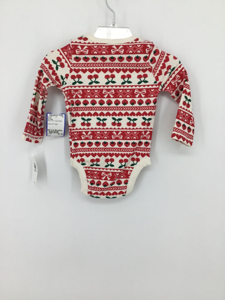 Old Navy Child Size 3-6 Months Red Onesie